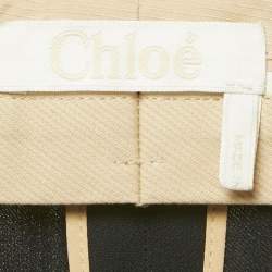 Pre Owned Chloe Black Crepe Formal Trousers M