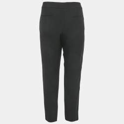 Pre Owned Chloe Black Crepe Formal Trousers M