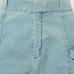 مملوكة مسبقًا Chloe Blue Corduroy Cargo Trousers M
