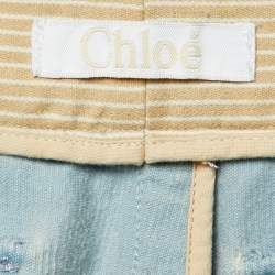 مملوكة مسبقًا Chloe Blue Corduroy Cargo Trousers M