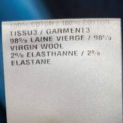 مملوكة مسبقًا سترة كلوى قطن أزرق بتطريزات أمامية مفتوحة مقاس صغير (سمول)