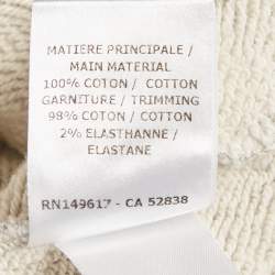 مملوكة مسبقًا Chloe Grey Logo Print Cotton Melange Crew Neck Sweatshirt M