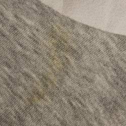 مملوكة مسبقًا Chloe Grey Logo Print Cotton Melange Crew Neck Sweatshirt M