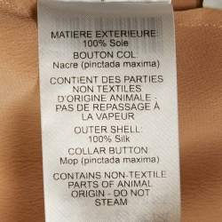 مملوكة مسبقًا بلوزة كلوي حرير بيج بربطة عنق مقاس صغير - سمول