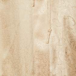 Pre Owned Chloe Pale Pink Paisley Pattern Silk Asymmetric Blouse M