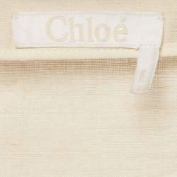 مملوكة مسبقًا Chloe Beige Linen Top M