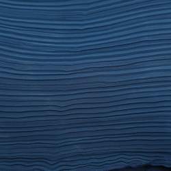 Pre Owned فستان ماكسي كلو شيفون أزرق بكسرات وكشكش مقاس متوسط - ميديوم