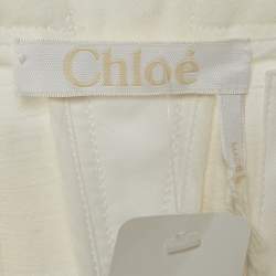 مملوكة مسبقًا Chloe Off-White Denim Iconic Milk Balloon Pants M