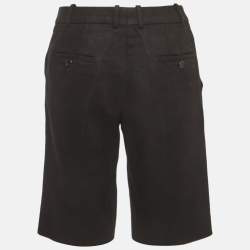 Pre Owned Chloe Black Linen Tailored Shorts S