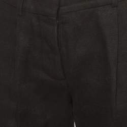 Pre Owned Chloe Black Linen Tailored Shorts S