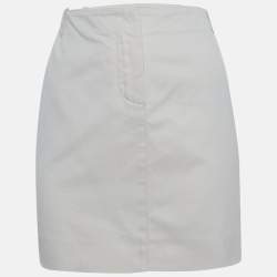 مملوكة مسبقًا تنورة كلوي ميني تويلا كريمية مقاس وسط (ميديم)