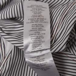 Pre Owned تونيك كلوي قطن مخطط أبيض/أسود مقاس وسط (ميديوم)