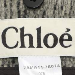 Pre Owned Chloe Grey Wool Coat M