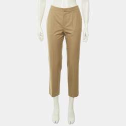 مملوكة مسبقًا Chloé Khaki Wool Trousers M