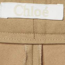 مملوكة مسبقًا Chloé Khaki Wool Trousers M