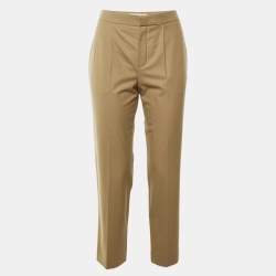 مملوكة مسبقًا Chloé Khaki Wool Trousers M