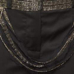 مملوكة مسبقًا Chloé Black Wool Embellished Detail Pants M