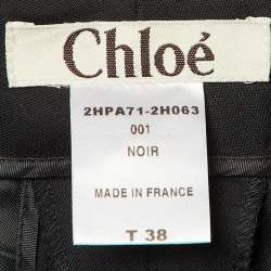 مملوكة مسبقًا Chloé Black Wool Embellished Detail Pants M