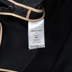 Pre Owned Chloe Black High Waist Tie Detail Shorts S