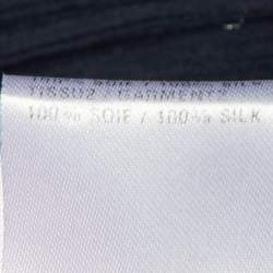 مملوكة مسبقًا Chloe Navy Blue Silk Chiffon Maxi Skirt S