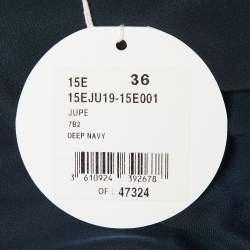 مملوكة مسبقًا Chloe Navy Blue Silk Chiffon Maxi Skirt S