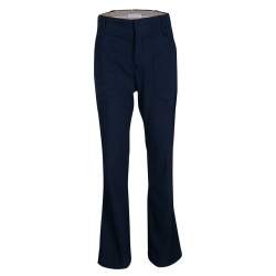 Chloe Navy Blue Wool Flared Bottom Pants S