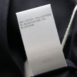 Pre Owned Chloe Navy Blue Woven Cotton Sleeveless Top M