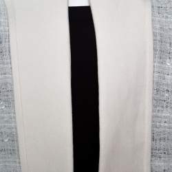 Pre Owned Chloe Sail White Textured Open Front Jacket S