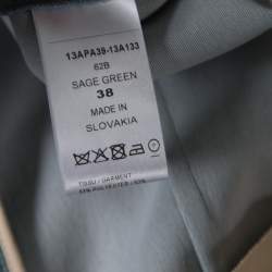 Pre Owned Chloe Sage Green High Waist Tapered Trousers M