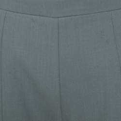 Pre Owned Chloe Sage Green High Waist Tapered Trousers M