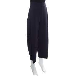 Pre Owned Chloe Ultra Marine Pleat Detail High Waist Culottes S