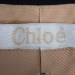 Pre Owned Chloe Ultra Marine Pleat Detail High Waist Culottes S