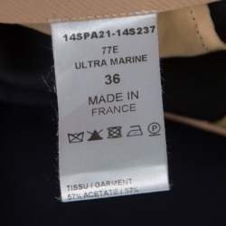 Pre Owned Chloe Ultra Marine Pleat Detail High Waist Culottes S