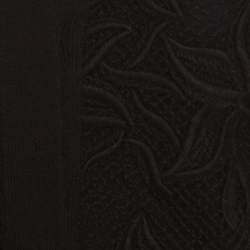 Pre Owned Chloe Black Knit Floral Lace Panel Long Sleeve Button Front Cardigan S