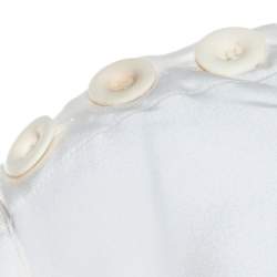 Chloe Cream Silk Shoulder Button Detail Long Sleeve Blouse L 