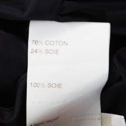 Pre Owned Chloe Navy Blue Ruffle Detail Strapless Draped Jumpsuit M