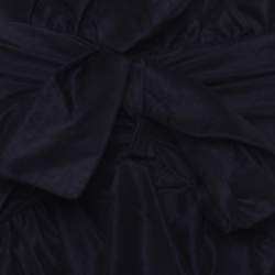 Pre Owned Chloe Navy Blue Ruffle Detail Strapless Draped Jumpsuit M