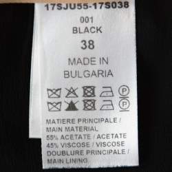 Pre Owned Chloe Black Crepe A-Line Short Skirt M