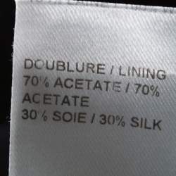 Pre Owned Chloe Black Wool Wide Leg Tapered Trousers L