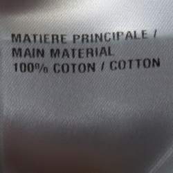 Pre Owned Chloe Blue Floral Print Cotton Gauze Bow Embellished Top S