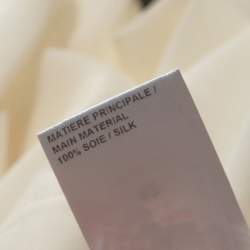 Pre Owned Chloe Off White Silk Button Front Shirt L