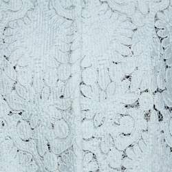 Pre Owned Chloe Mint Green Guipure Lace Oversized Coat S 