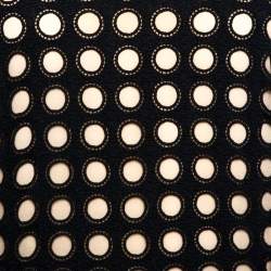 Pre Owned Chloe Black Cotton Eyelet Lace Scalloped Sheath Dress M