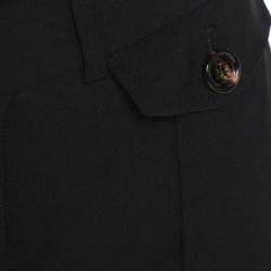 Chloé Black Stretch Wool Flared Trousers M