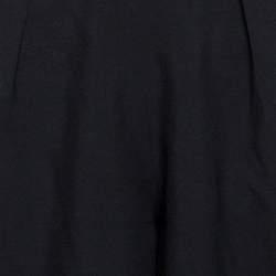 Pre Owned Chloé Black High Waist Tie Detail Cady Shorts L