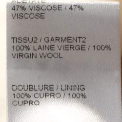 Pre Owned Chloe Cream & Brown Crepe Long Sleeve Sheath Dress M