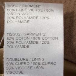 Pre Owned Chloe Pink 19 Wool & Lace Overlay Button Front Coat S