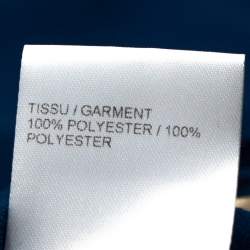 Pre Owned Chloe Tuareg Blue Crepe Scarf Detail Sleeveless Top L