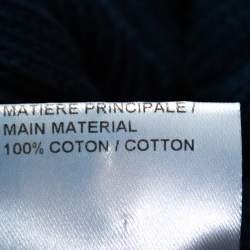 Pre Owned Chloe Blue Medium Washed & Smocked Cable Knit Sweater XS