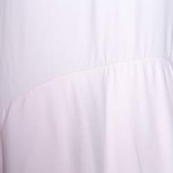 Pre Owned Chloe Pink Mist Crepe Flared Flounce Dress M